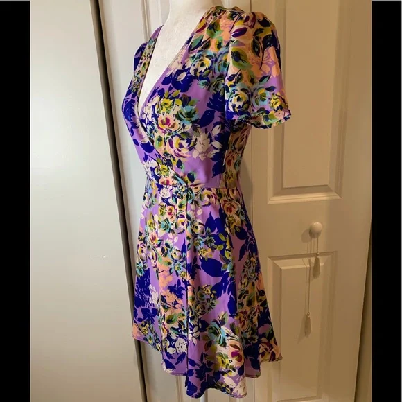 Charles Henry Faux Wrap Dress - Picture 4 of 6
